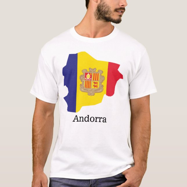 Drapeaux et pays T-Shirt Andorre (Devant)