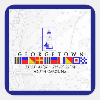 Drapeaux nautiques Stickers Caroline du Sud George
