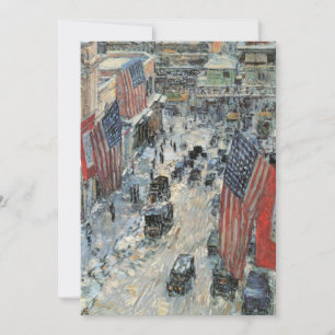 Drapeaux sur la 57e Rue par Frederick Childe Hassa