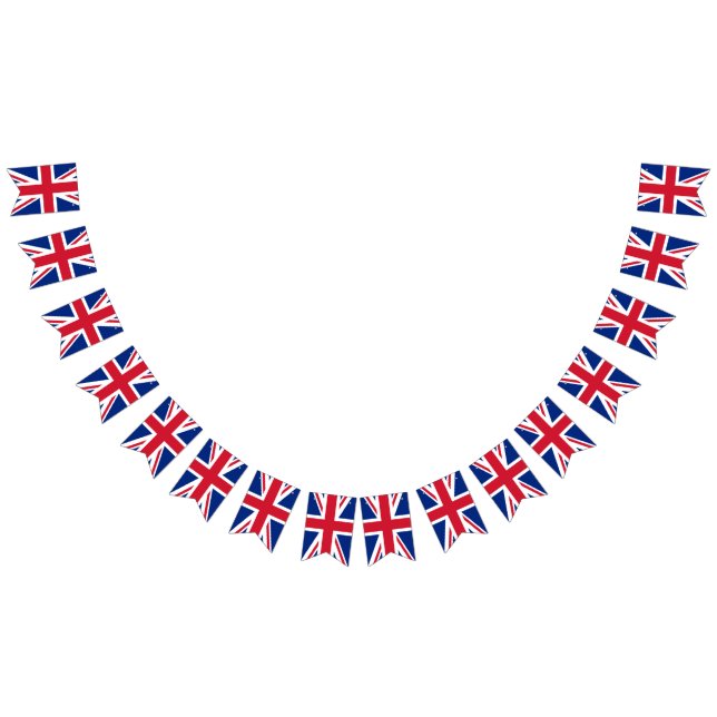 Drapeaux Union Jack, Bandeau de Bunting / Royaume- (Tout)