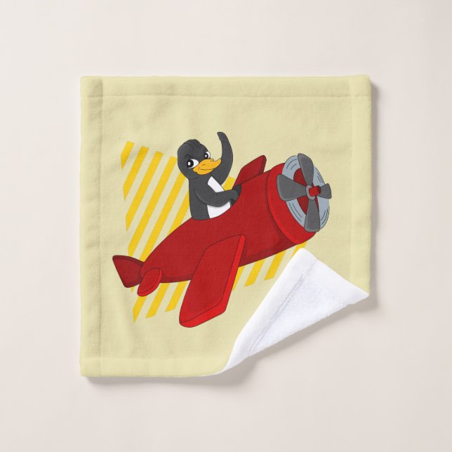 Draps de linge de toilette de manchot volants (Gant de toilette)