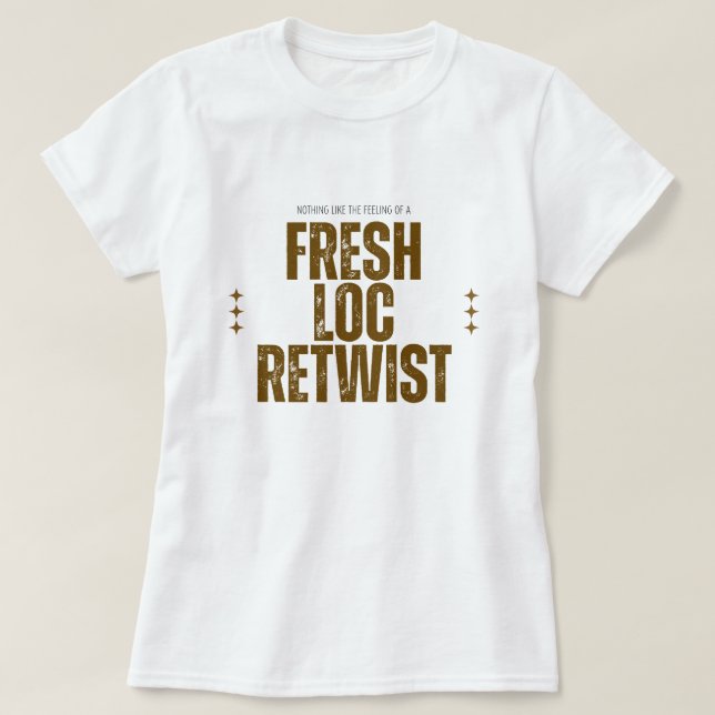Dreadlock Retwist Custom Black Hair T-Shirt (Design devant)