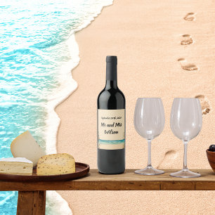 Dream Beach Étiquettes à thème Mariages de vin
