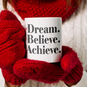 Dream Believe Achieve Life Cote Jumbo Coffee Mug