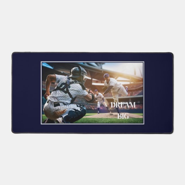 Dream Big Baseball Bureau Mat (Recto)