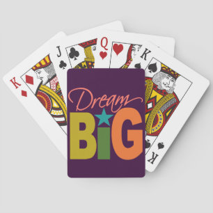 Dream BIG cartes à jouer personnalisées