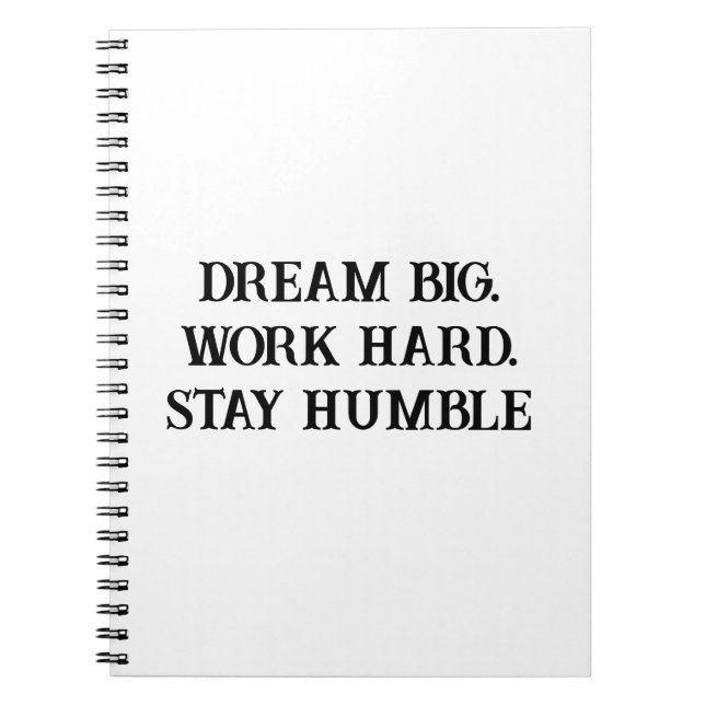 Dream Big Inspirational Carnet for Men (Devant)