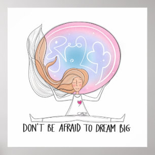 Dream Big - Inspirational Hand-Drawn Poster