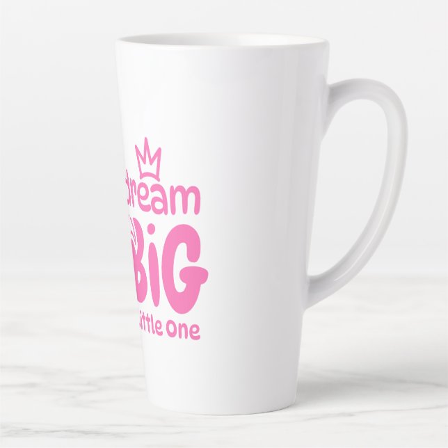 Dream Big Little One Pink Mug - mignon cadeau bébé (Droite)