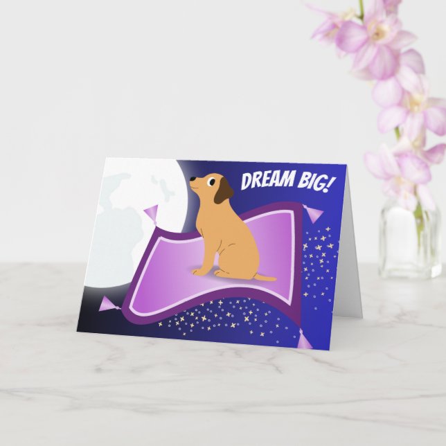Dream Big - Reach for the Stars! Carte de vœux (Orchidée)