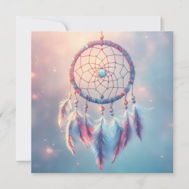 Dream Catcher avec des plumes et des perles douces (Devant)