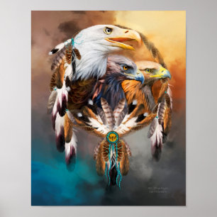 Dream Catcher - Poster d'Art Trois Aigles/Imprimer