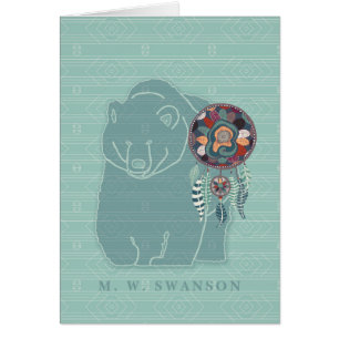 Dream Catcher with Green Bear Native American