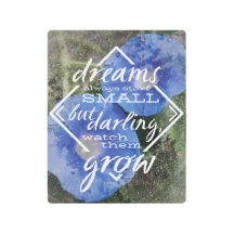 Dream citation inspirante pépinière art cadeau béb