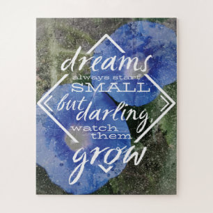 Dream citation puzzle pépinière art, baby shower c