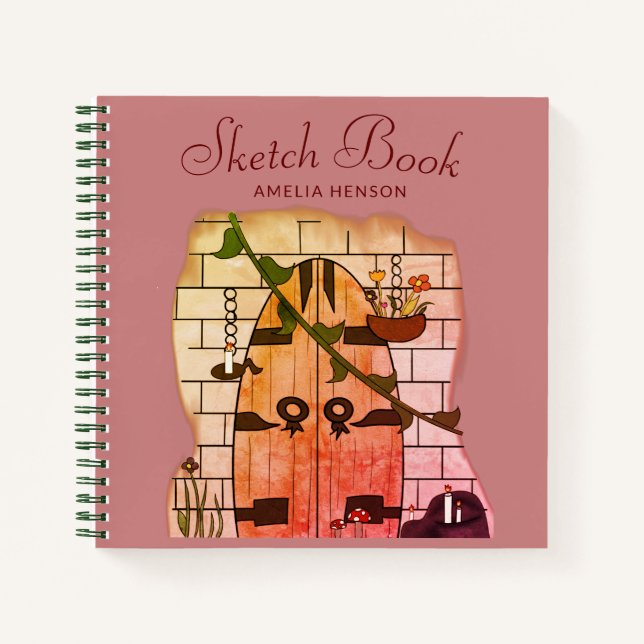 Dream Door Fairy Tale Dessin Livre d'esquisse (Devant)