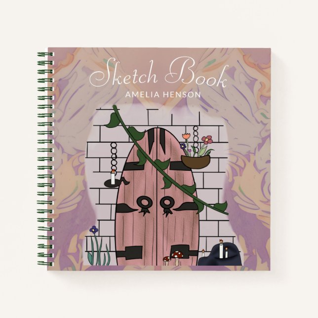 Dream Door Fairy Tale Dessin Livre d'esquisse (Devant)