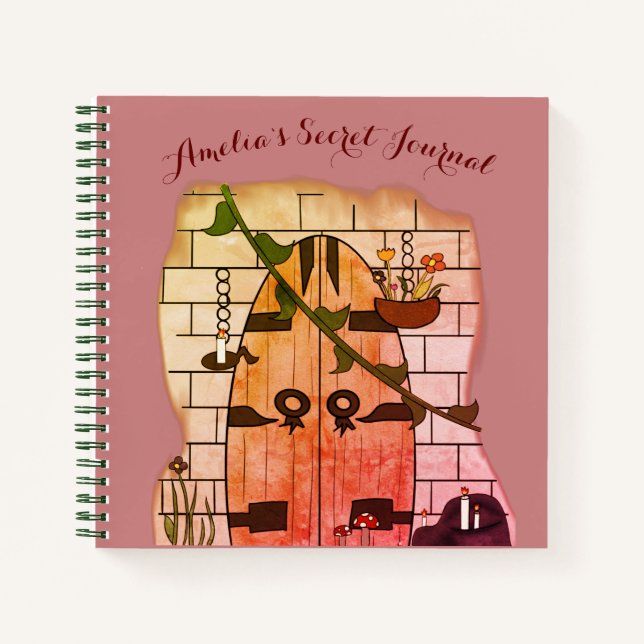 Dream Door Fairy Tale Dessin Secret Journal (Devant)
