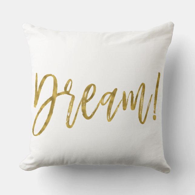 Dream Faux Gold Foil Coussin (Recto)