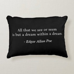 Dream In A Dream Edgar Allan Poe Accent Coussin
