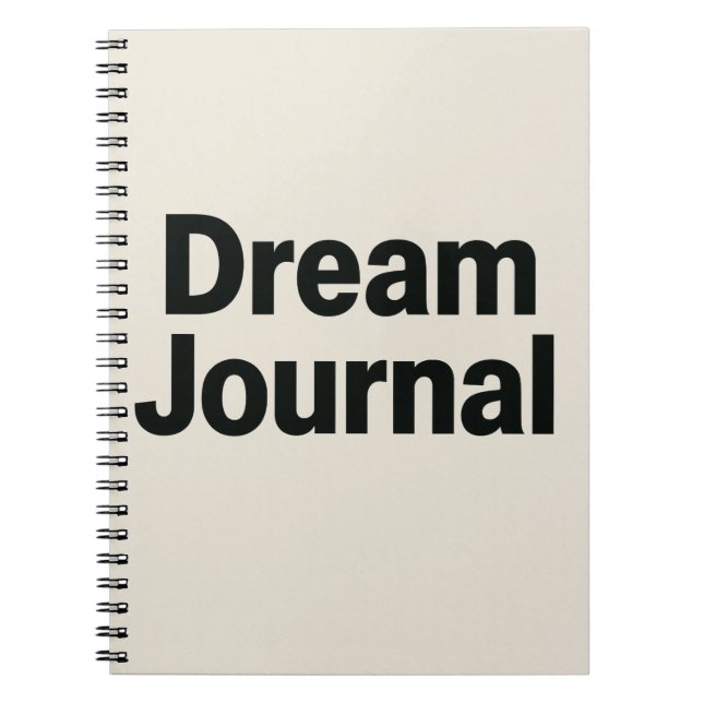 Dream Journal - Gras Police Inspirational Design (Devant)