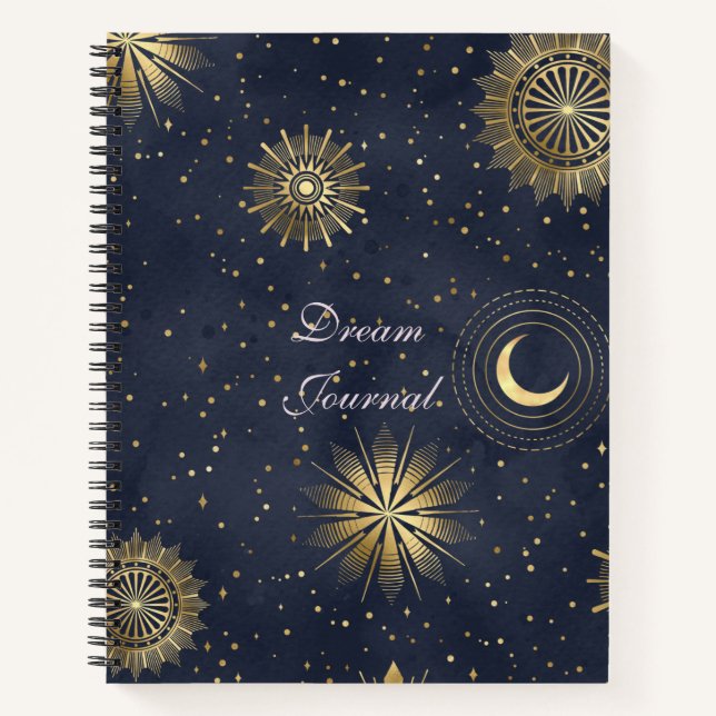 Dream Journal - Modern Celestial Theme Journal (Devant)