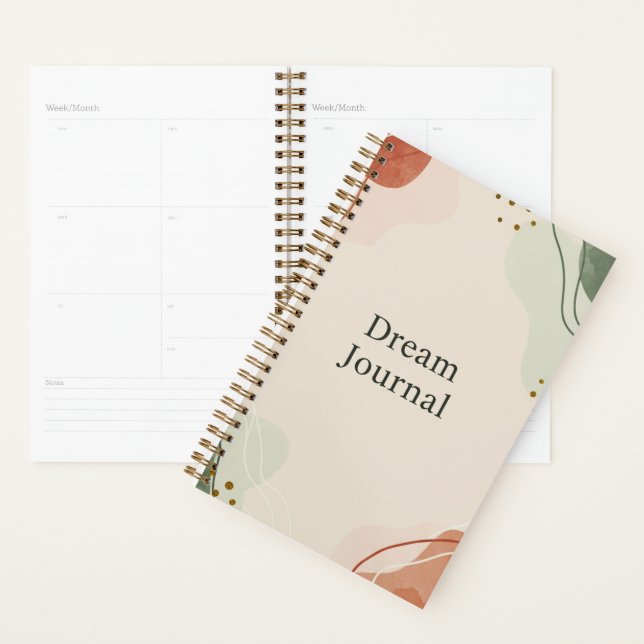 Dream Journal - Pastel Abstrait (Devant avec enveloppe)