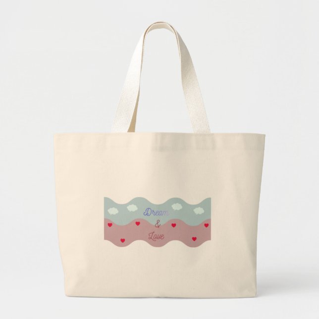Dream & Love Pastel Tote Bag (Devant)