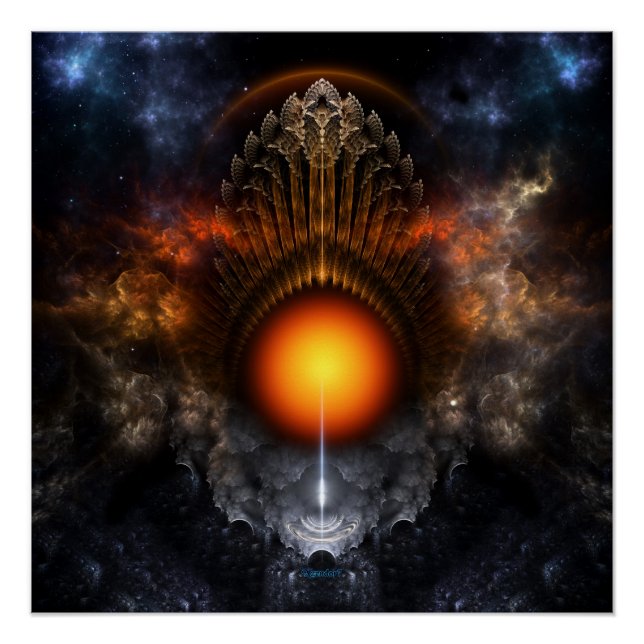 Dream Orb Art Fractal Poster parfait (Devant)