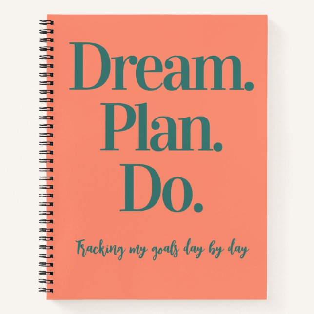 Dream Plan Do Goal Tracker Bullet Journal (Devant)