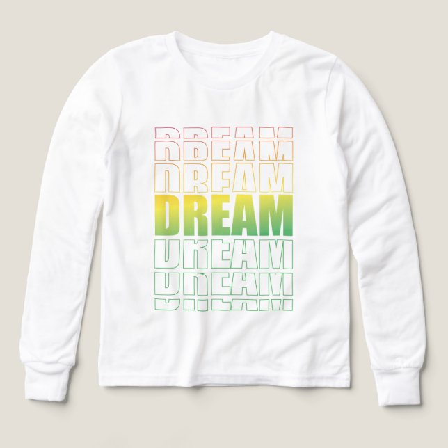 Dream Typography – Gradient Aesthetic Motivational (Motif recto)