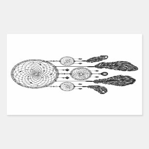 Dreamcatcher - autocollant (blanc)