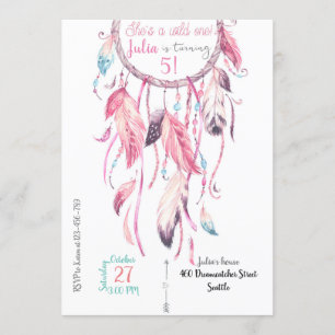 Dreamcatcher Birthday Invitation