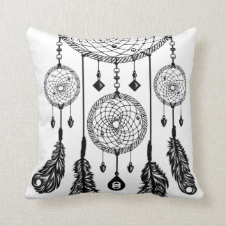 Dreamcatcher - coussin carré (blanc)