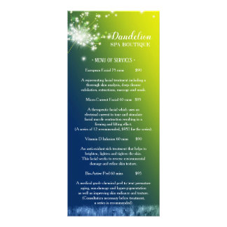Dreaming Dandelion Massage Spa Liste des prix Menu