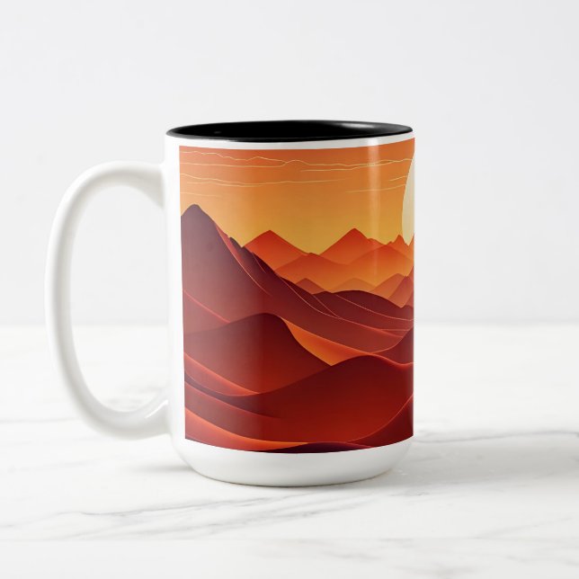 Dreamly Sunset Wave Horizon Mug (Gauche)