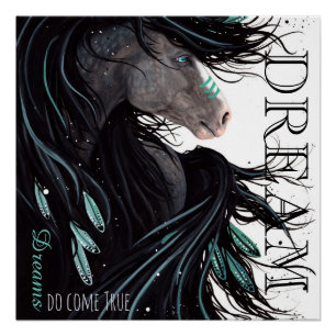 Dreams Do Come True Horse Poster par Bihrle