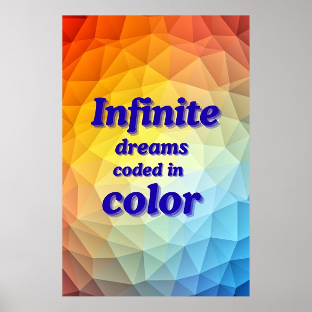 Dreams Motivational Poster Wall Art Home Decor (Devant)
