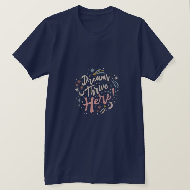 Dreamscapes : Où Dreams Flourish T-shirt (Design devant)