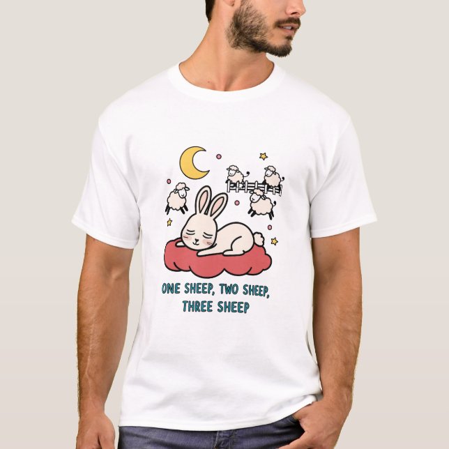 Dreamy Bunny comptage Sheep T-Shirt (Devant)