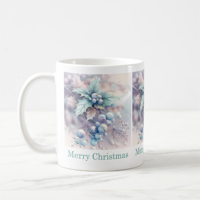 Dreamy Christmas Holly Mug (Gauche)