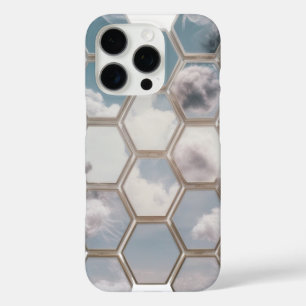 Dreamy Cloud Hexagon Motif - iPhone 16 Pro Coque