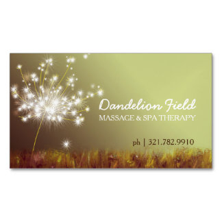 Dreamy Dandelion Cartes de visite magnétiques