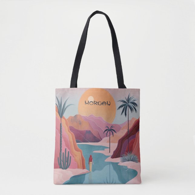 Dreamy Desert Oasis Sac fourre-tout (Devant)