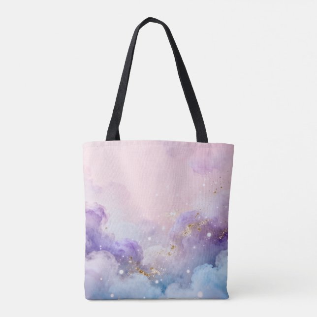 Dreamy Eastern Clouds - Mystical Pastel Tote Bag (Dos)