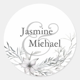 Dreamy Floral   Sticker rond personnalisé