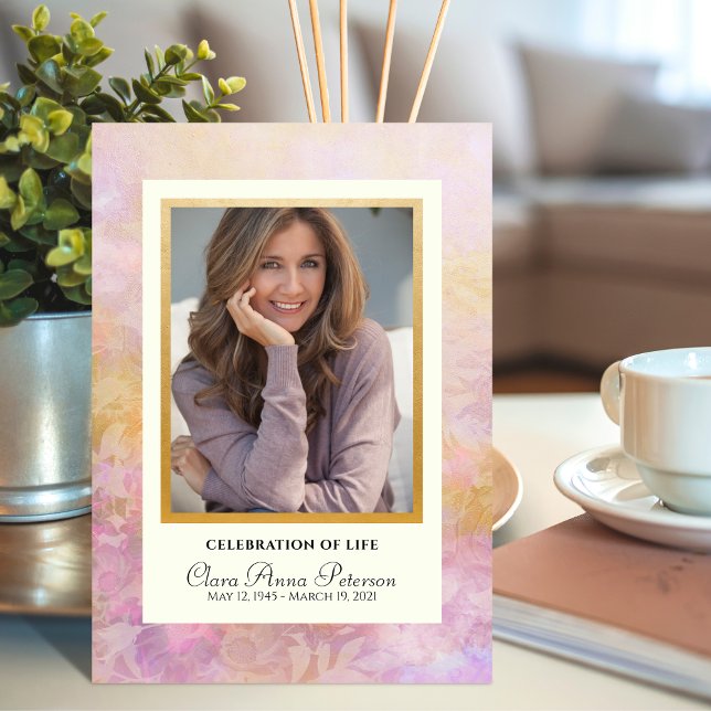 Dreamy Florals Celebration of Life Programme (Créateur téléchargé)