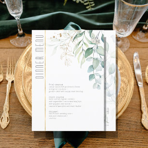 Dreamy Green Mariage Menu V2 Green/Blue ID817
