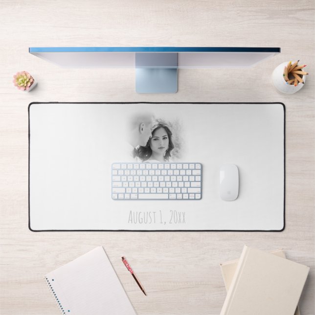 Dreamy Hazy Black and White Mariage Pic et Date (Bureau 1)