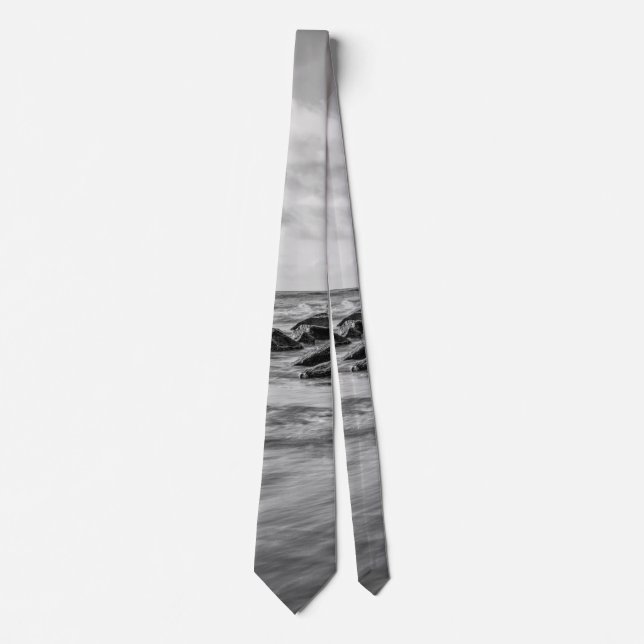 Dreamy Jettie Grayscale Cravate (Devant)
